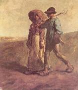 Jean-Francois Millet Weg zur Arbeit oil on canvas